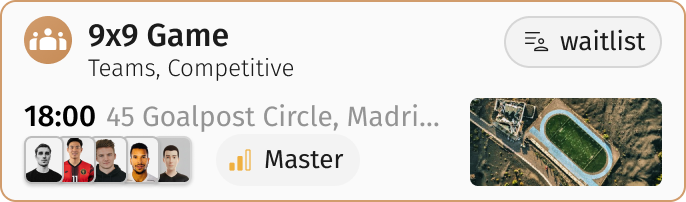 9x9 Game — Teams, Competitive